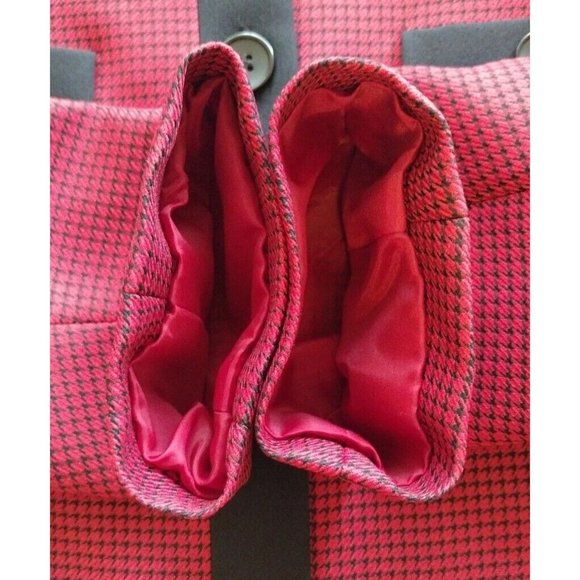 Le Suit Blazer Womens 12 Houndstoothe Button Up Office Professional Holiday - Picture 13 of 16